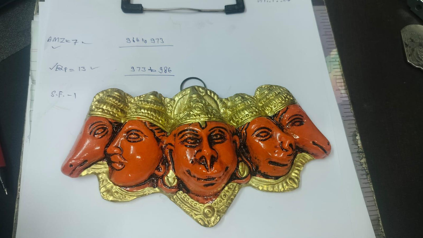 Handicraft Polyresin Panchmukhi Hanuman Murti